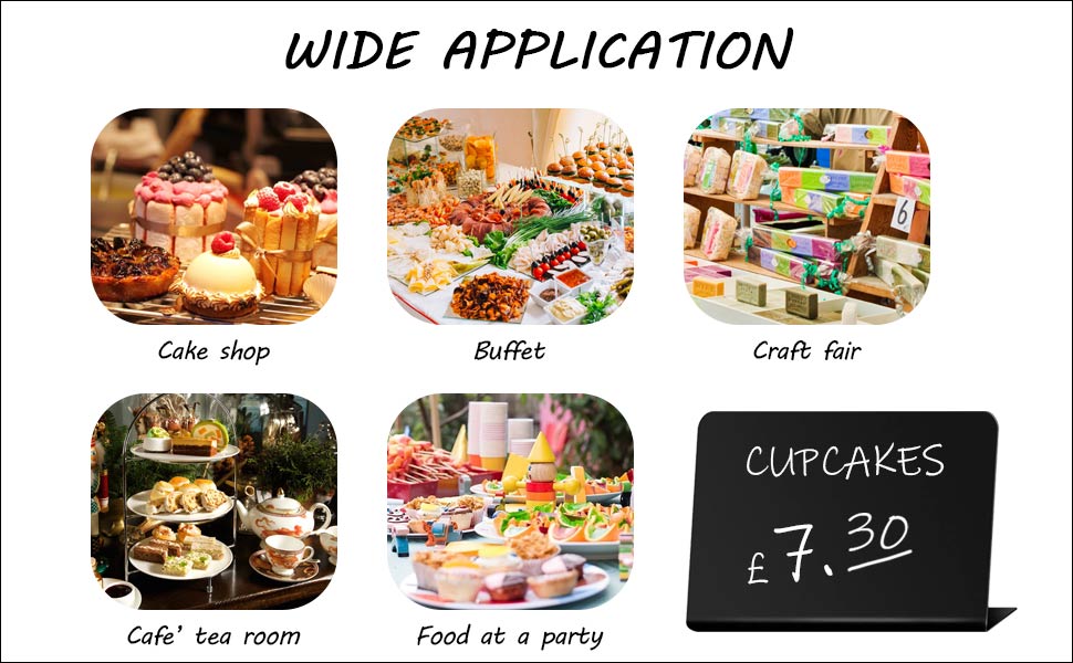 19PCS Price Tags Set, Food Labels For Buffet, Ini Chalk Board With Pen