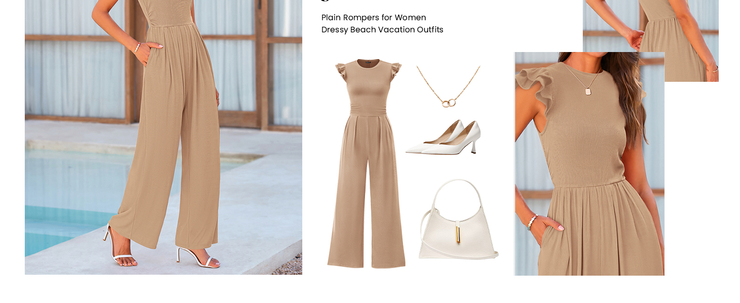 PRETTYGARDEN Rib Knit One Piece Outfits