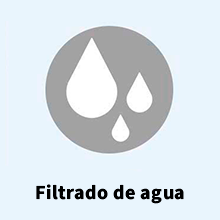 Filtragem de água pura, doce, fresca e limpa com minerais