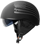 Amazon.com: Torc T-59 Half Flag Helmet (Matte Black - X