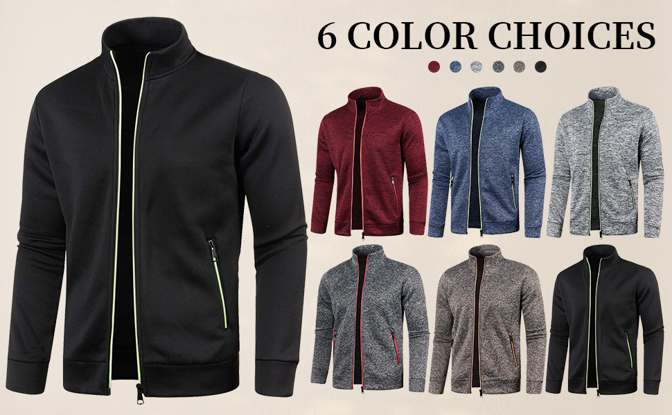 men's fleece mock neck sweatshirt