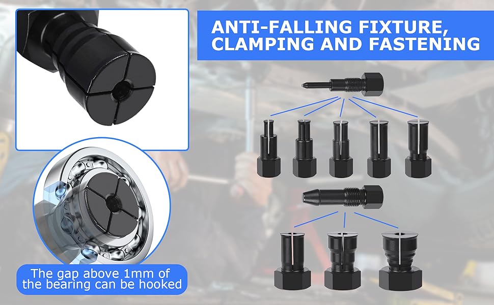 Motorcycle Blind Hole Collet Bearing Puller Tool Kit
