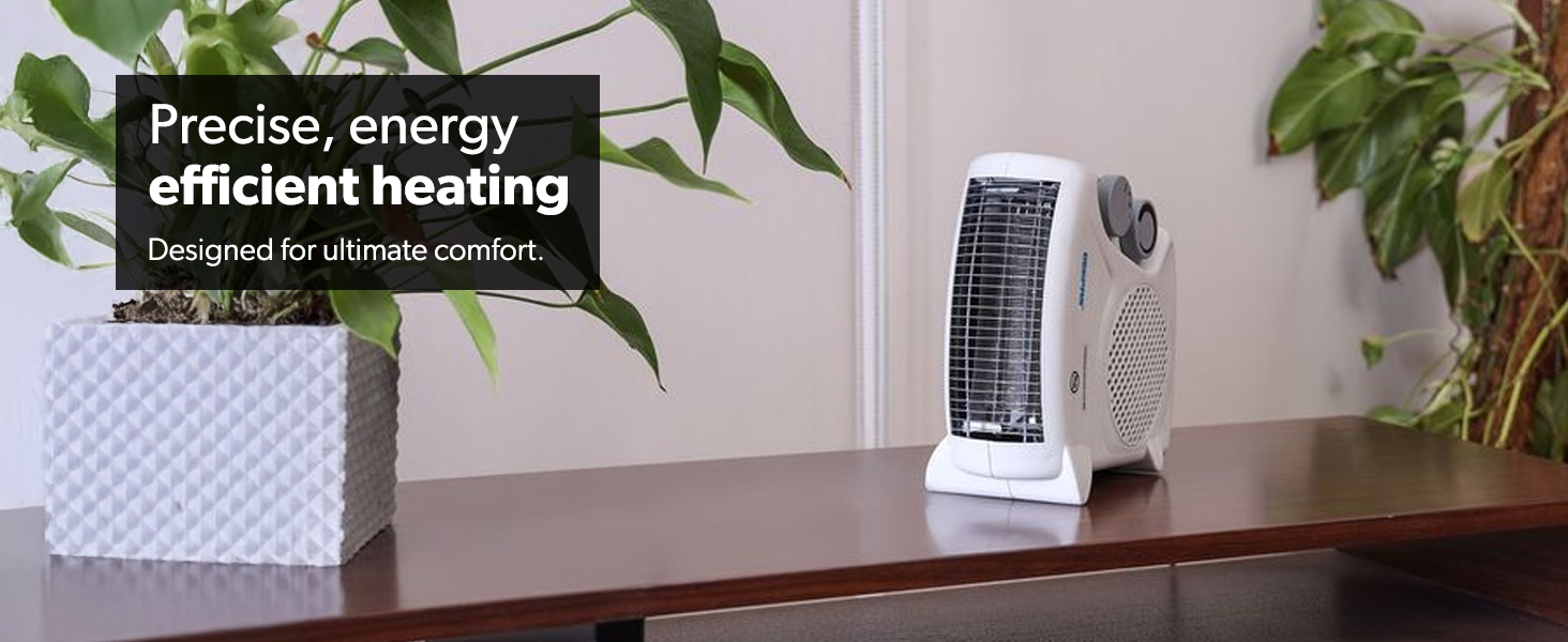 Geepas Portable Fan Heater Adjustable Thermostat