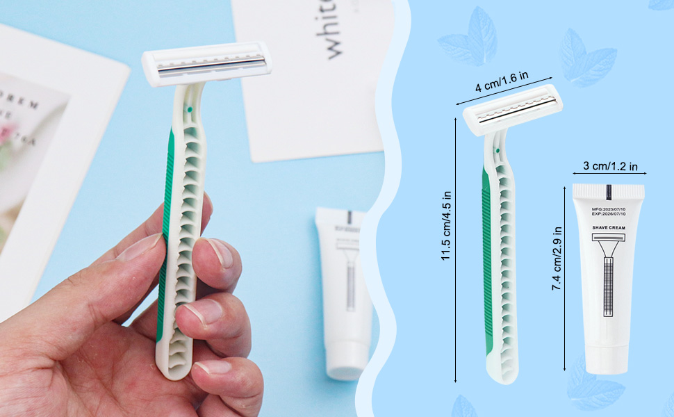 Disposable Razors in Bulk Pack of 60,Green Disposable Shaving Razors Individual