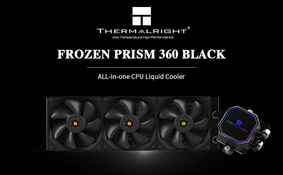 Thermalright Frozen Prism 360 Black AIO Water Cooler,Liquid