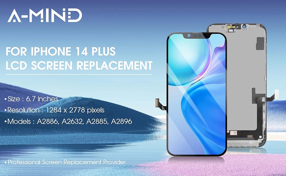 D*l様 iPhone 14 plus Amazon.com: for iPhone 14 Plus Screen Replacement 6.7 inch