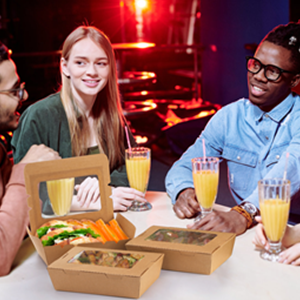 Kraft Brown Take Out Boxes