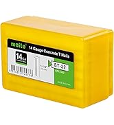 meite 14 Gauge Concrete T Nails for Pneumatic Concrete Nailer Gun - 1-1/4