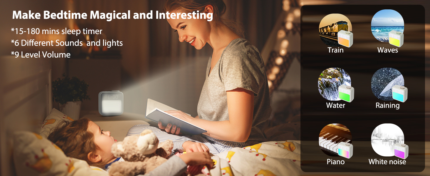 Alarm Clocks for Bedrooms Kids Teens Adults,Hatch Alarm