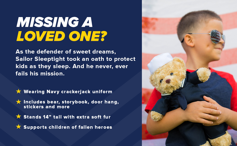 Navy teddy bear