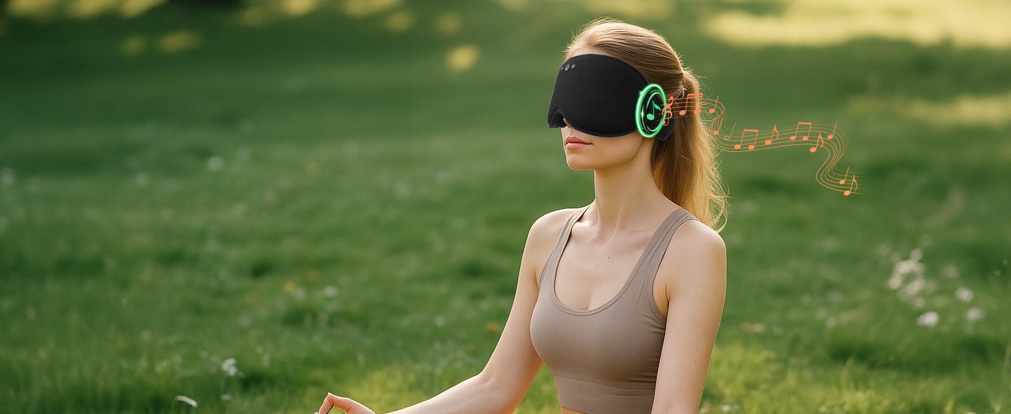 sleep mask with bluetooth headphones