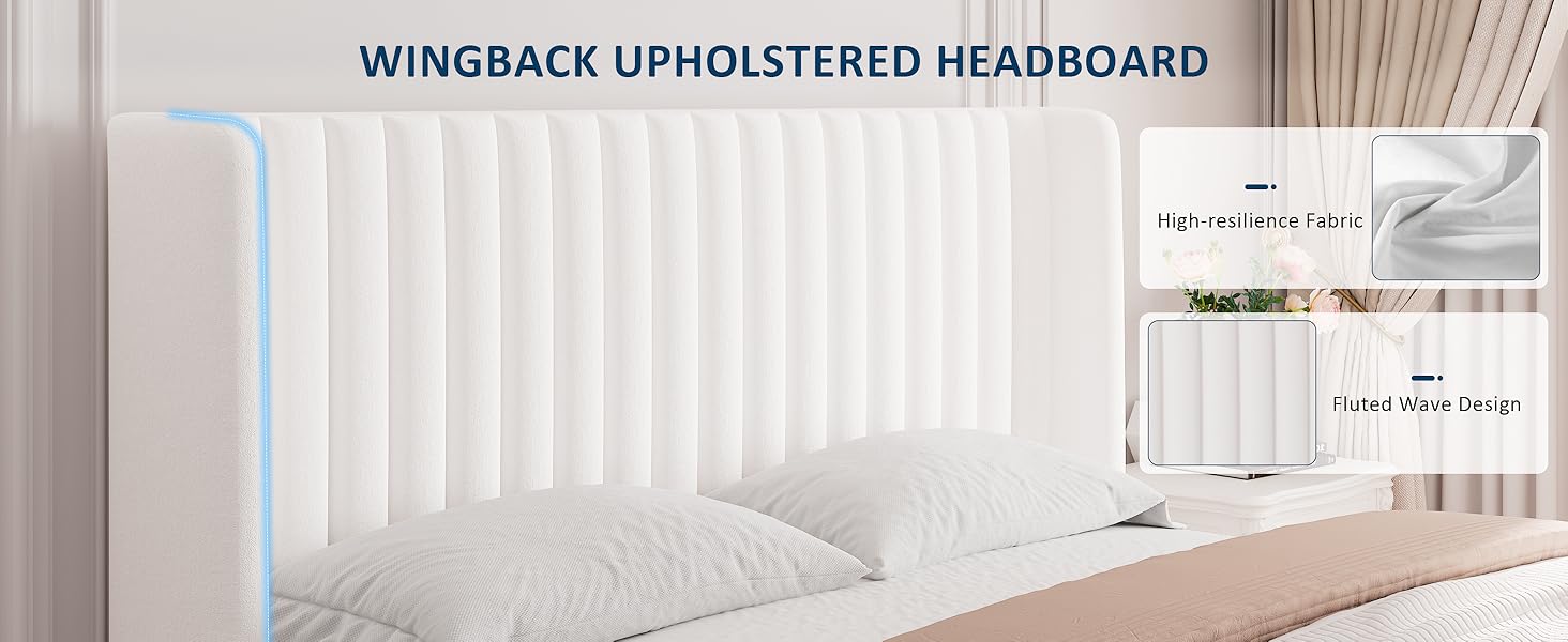 queen size bed frame with heardboard