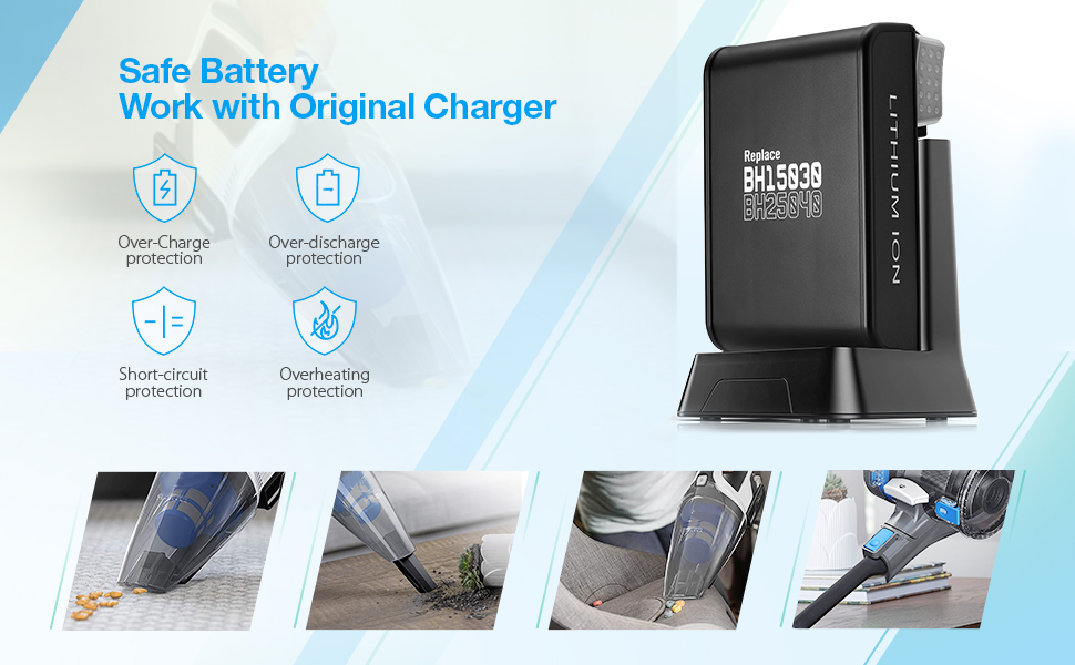 Powerextra Upgraded Onepwr Battery 4.0 Lithium Ion Replacement Hoover