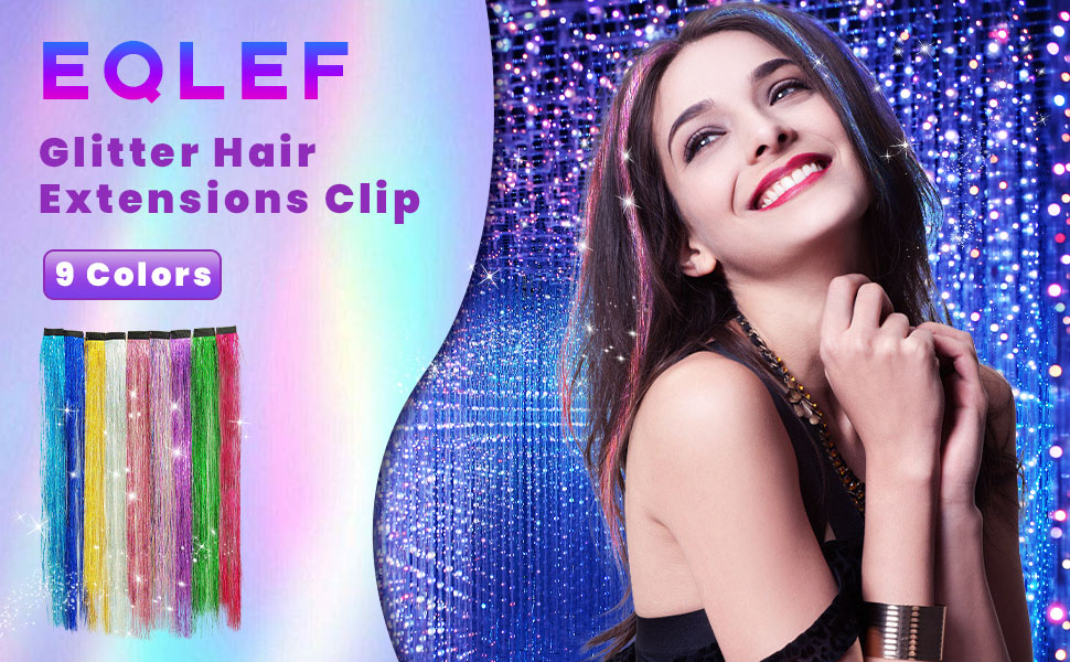 Glitter Extensions Clip In Hair Extensions