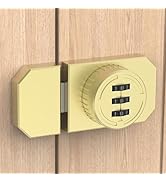 Mixizigoz Adhesive Combination Cabinet Lock Latch, Keyless Drawer Lock, Cabinet Password Hasp Loc...