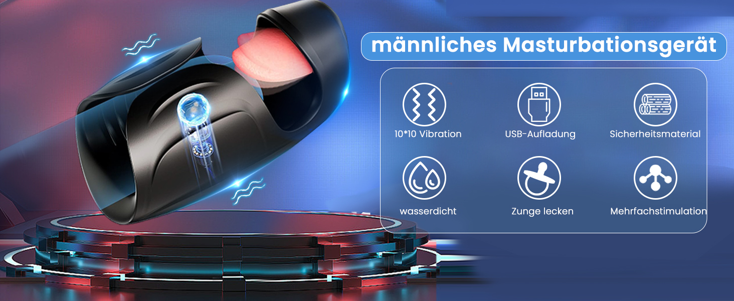 Elektrische eikelvibrator, eikelstimulator, penistrainingvibrator met 10 likmodi