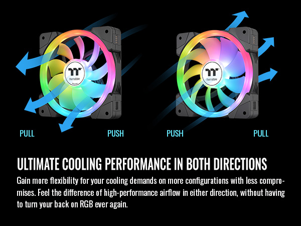 Thermaltake SWAFAN EX12 ARGB PC Cooling Fan - Cooling in both directions 