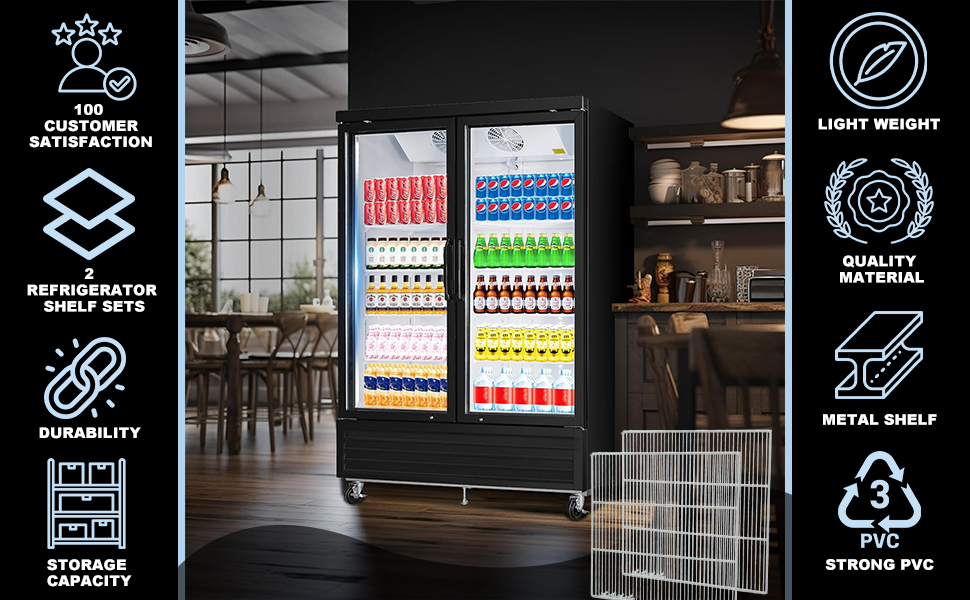 Set of 2 Commercial Freezer and Refrigerator Replacement