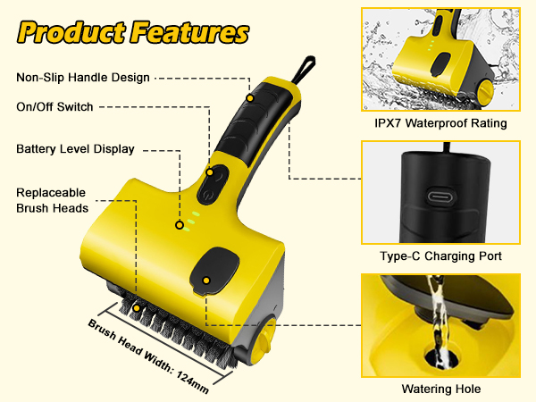Amazon.com : Cordless Rechargeable Barbecue Grill Cleaner