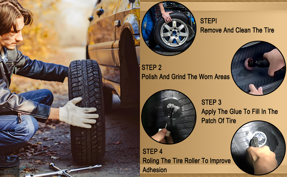 AR TIRE REPAIR POLSH PATCH TOOLS