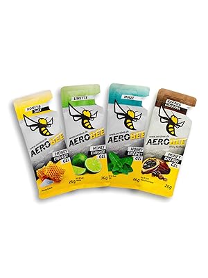 AEROBEE Energy Gel - Classic Probierpaket 4x26 g - 100% Natürliches Energy Gel aus Honig ...