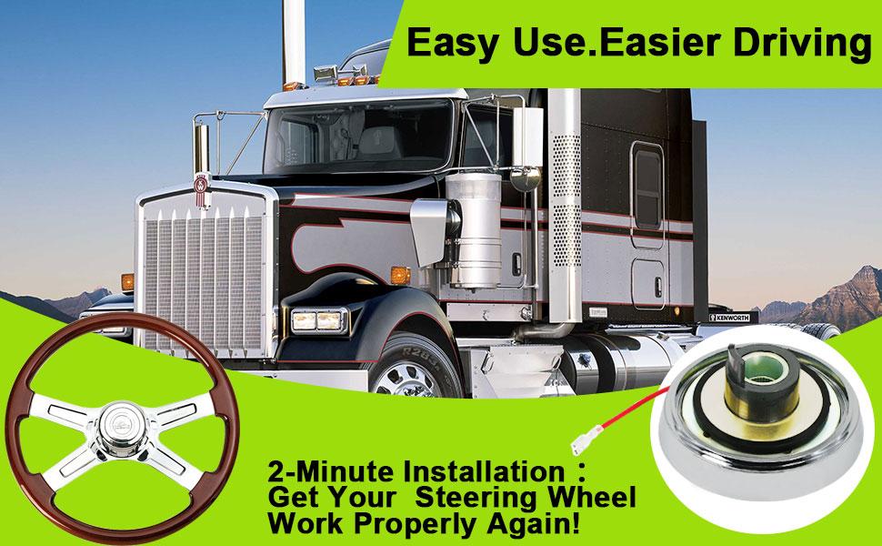 T04 Kenworth, Peterbilt Steering Wheel Hub Adapter Boss Kit