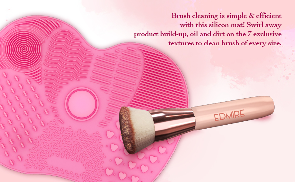 foundation brush makeup cleaning pad