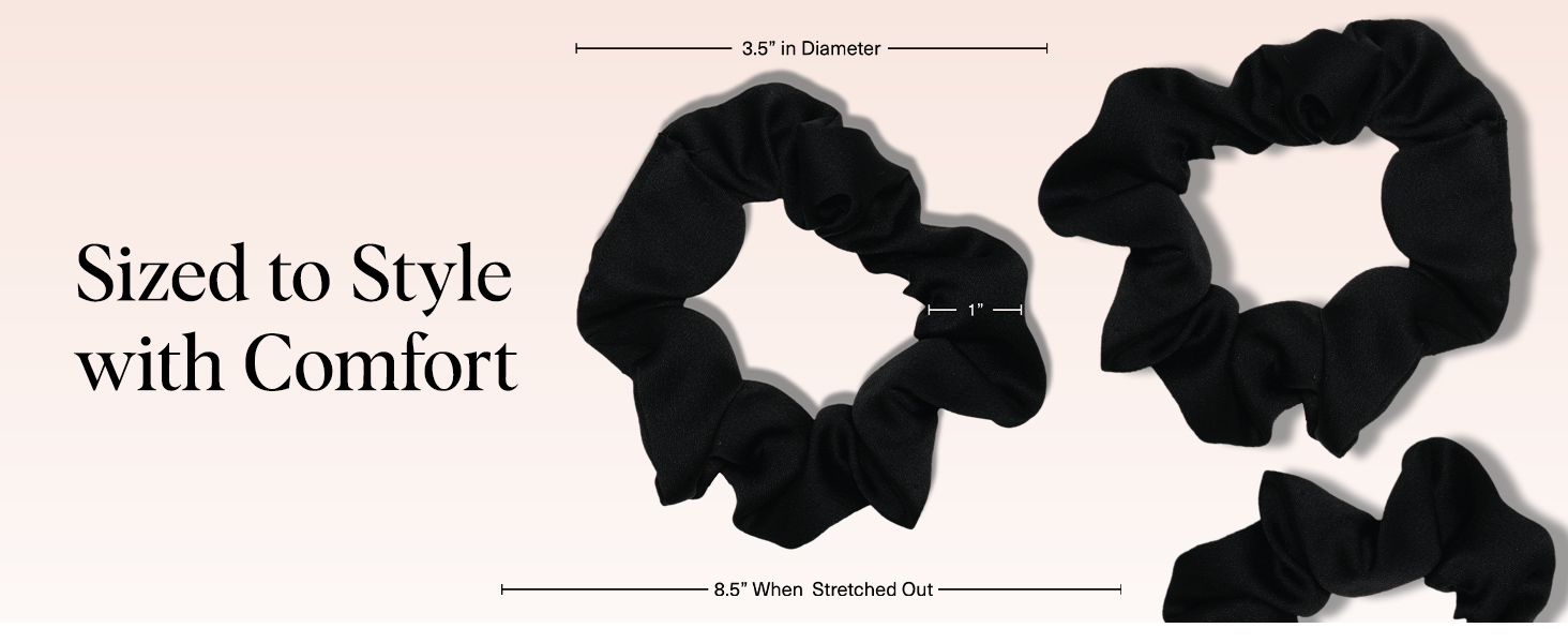 Kitsch Satin Scrunchies for Women No Crease Hair Ties for Girls