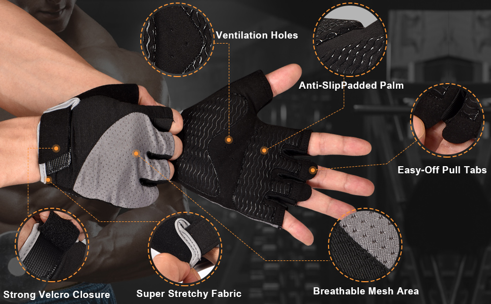 Sunnex Gym Gloves for Women, Workout Gloves Women