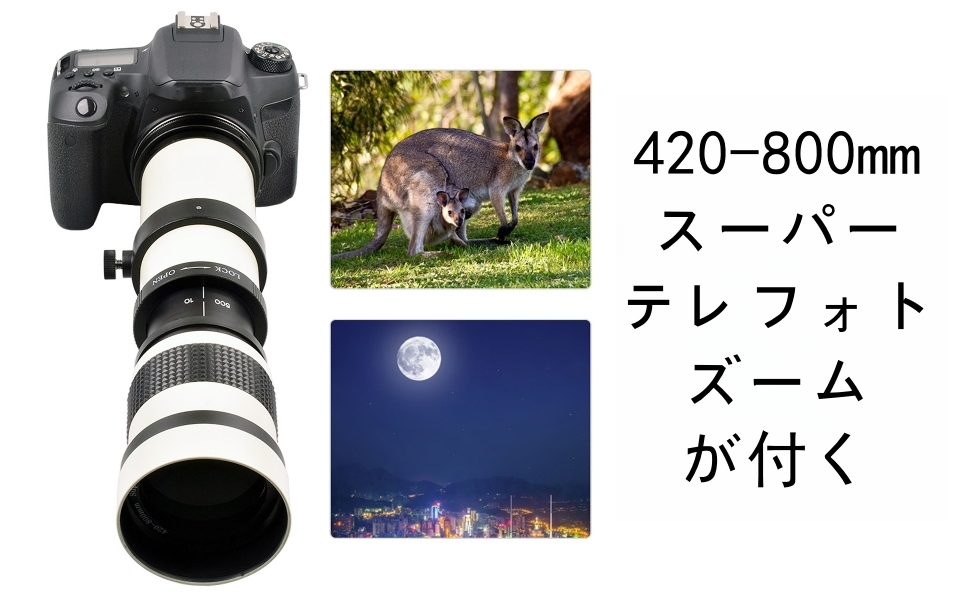 Amazon.co.jp: 望遠レンズ 420-800MM超望遠ズーム キャノンEF