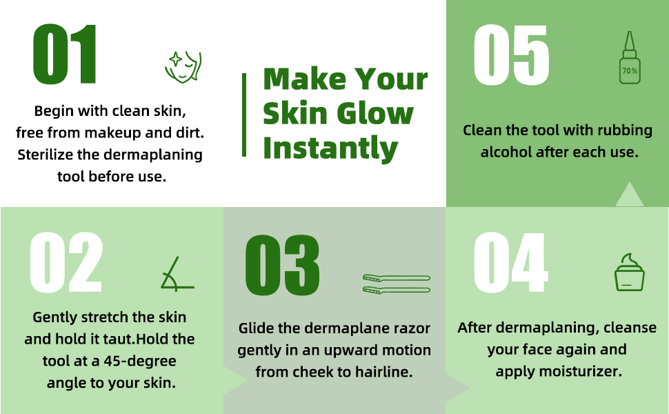 Simnice Facial Dermaplaning Tool Dermaplane Razor