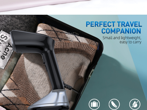 Perfect travel or home use Steamer for clothes
