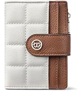 BOSTANTEN Small Wallet for Women Leather RFID Blocking Card Holder Bifold Compact Wallets With Zi...