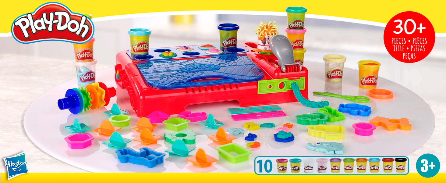 PlayDoh Grab 'n Go Activity Center with Over 30 Tools and 10 Cans