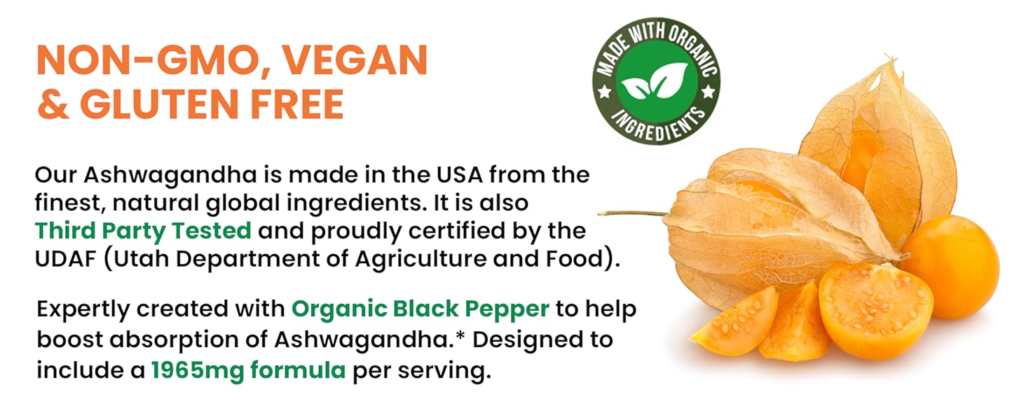 high dose ashwagandha hair india indian ksm 66 km66 k66 life now organic supplements powder pills