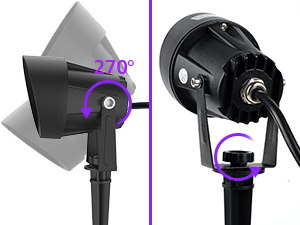 black spot lights outdoor