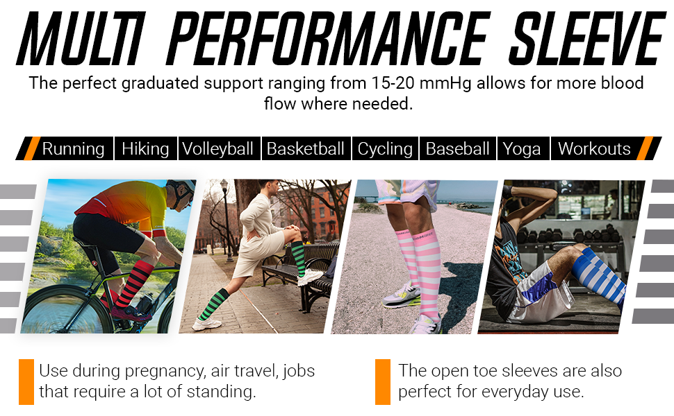 socks women compression men high knee mens gifts crew running calf para support shoes travel surgery