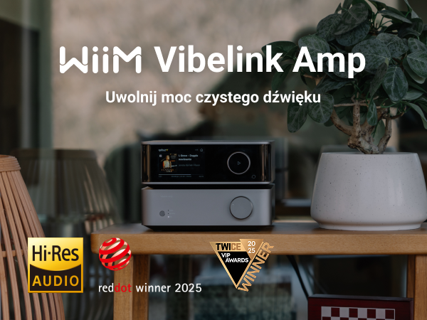 新品未開封　WiiM Vibelink Amp WiiM Vibelink Amp | Wzmacniacz 100W z wysokiej klasy DAC ESS