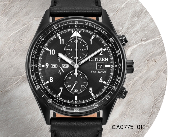 ☆ワンランク上を求めるあなたに☆Citizen CA0681-03E Primo - Men's Eco-Drive CA0681-03E Black Leather Strap Watch