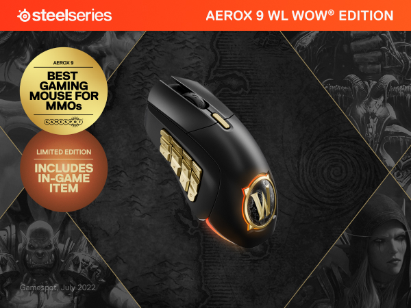SteelSeries Aerox 9 Wireless: World of Warcraft Edition