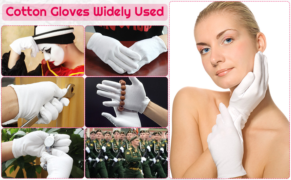 Buy Zacharias G3E Women's Cotton Gloves (White;Free Size) Pack of 1