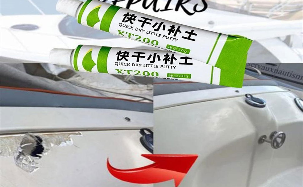 liucocotos Fiberglass Boat Repair Paste with Scraper Kit