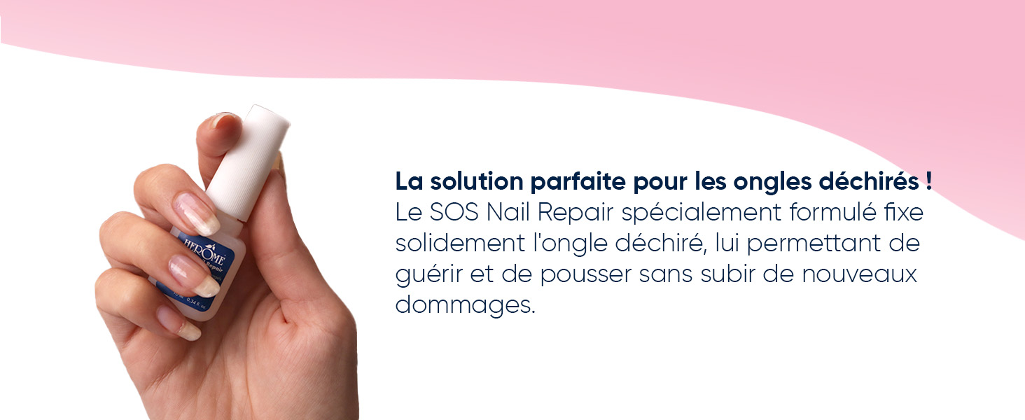 Herome SOS Colle Pour Ongles (Nail Repair) Pour la Réparation des Ongles Fendus et Fissurés