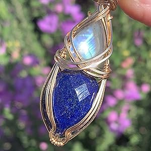 Lapis Lazuli and Rainbow Moonstone