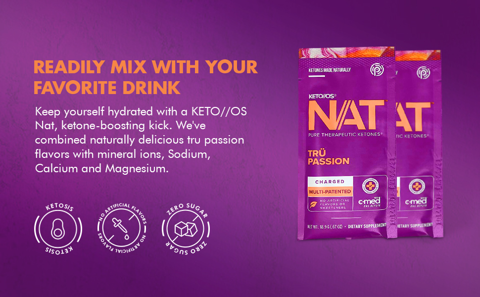 PRÜVIT KETO//OS Nat® Tru Passion Keto Supplements CHARGED