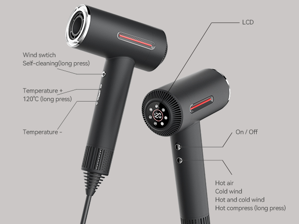 Amazon.com : LESCOLTON Hair Dryer, Ionic Hair Dryer 110,000