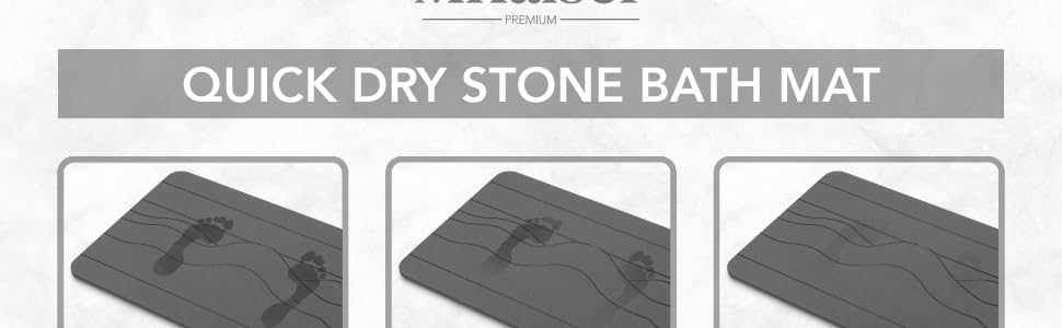 stone bath mat