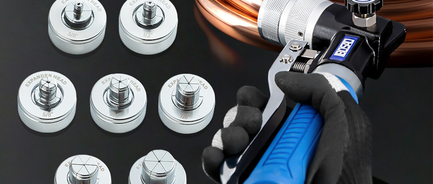 HVAC Hydraulic SWAGING tool kit for copper tubing Expanding 3/8 inch to 1-1/8 inch