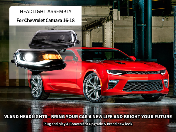 VLAND RGB LED ヘッドライト Camaro RS/SS Amazon | VLAND RGB LEDヘッドライト シボレー カマロ 2014 2015