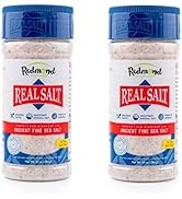 Redmond Real Sea Salt - Natural Unrefined Gluten Free Fine, 10 Ounce Shaker (2 Pack)